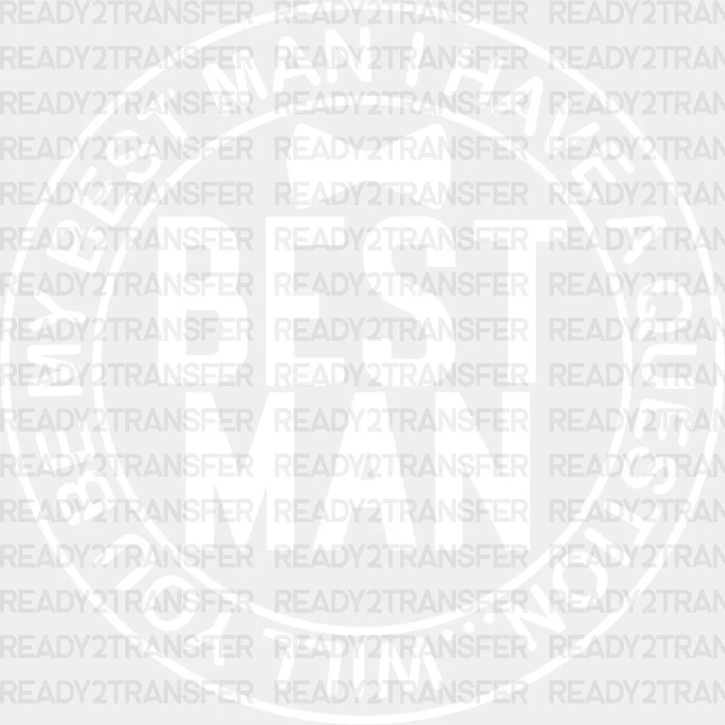 Best Man Bow Tie Design - Bachelor Iron On Dtf Transfer Adult Unisex S & M (10’’) / Light Color