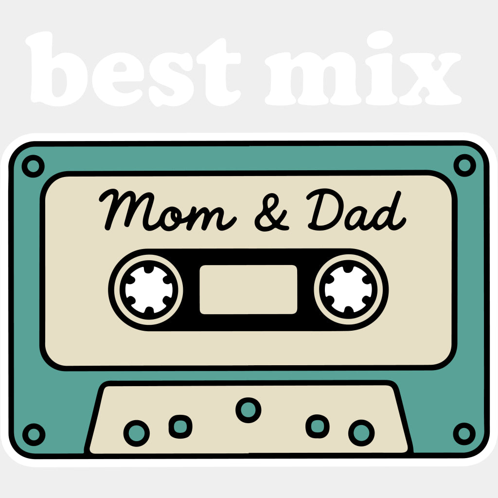 Best Mix, Mom & Dad - Parents DTF Transfers ready2transfer Light Color Design (See Imaging)