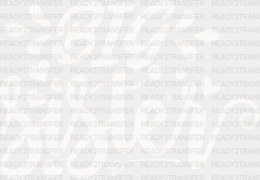 Big Sister Heart And Arrow- Dtf Heat Transfer Adult Unisex - S & M (10’’) / Light Color Design
