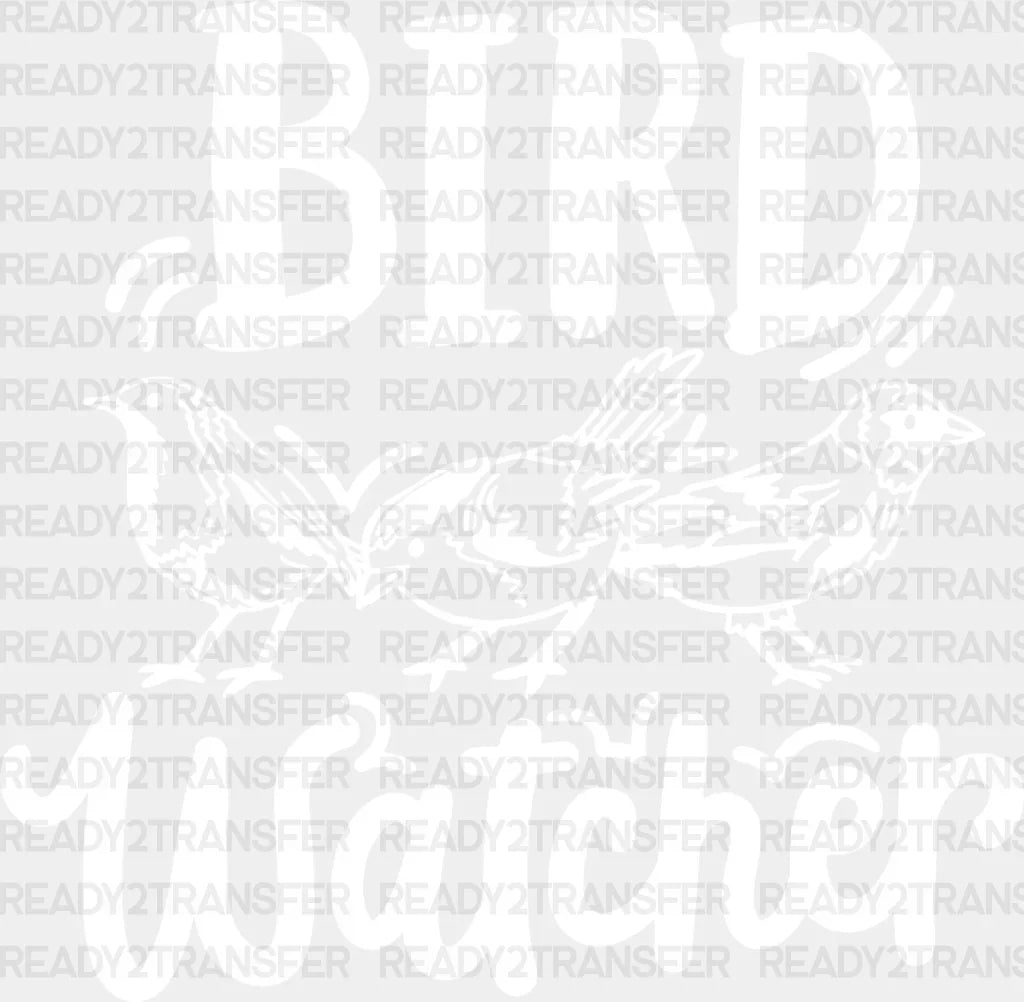 Bird Watcher Design - Birds Iron On Dtf Transfer Adult Unisex S & M (10’’) / Light Color (See