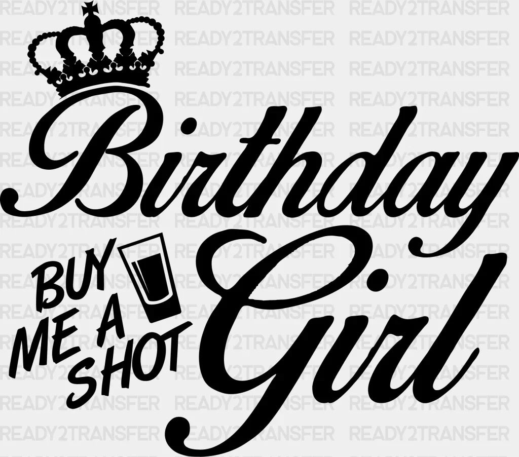 Birthday Girl Dtf Transfer