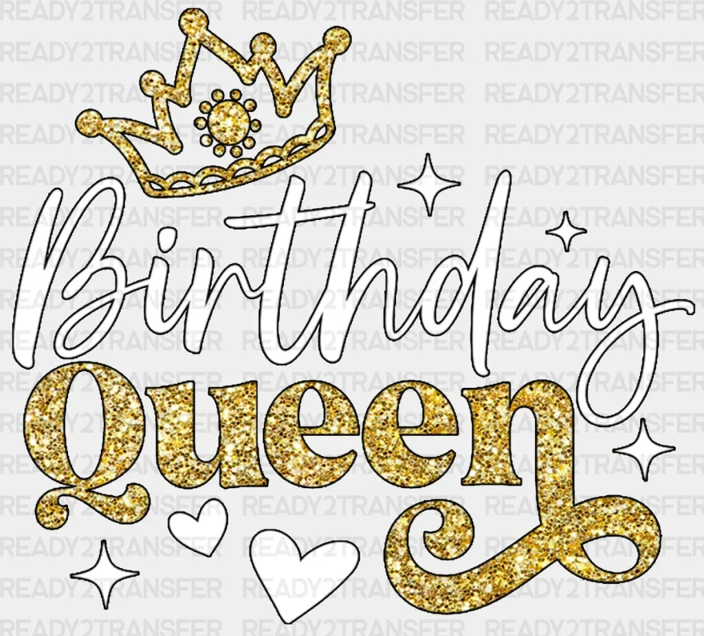 Birthday Queen DTF Transfer ready2transfer