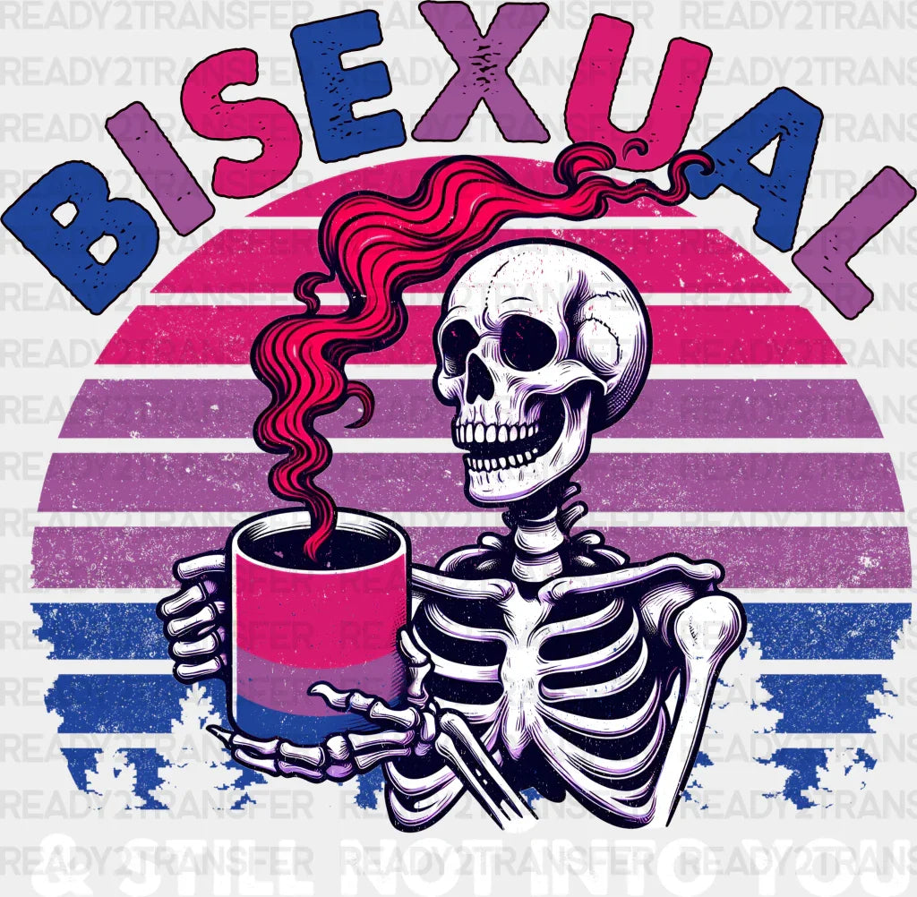 Bisexual And Still Not Into You - Iron On Dtf Transfer Adult Unisex S & M (10’’) / Light Color