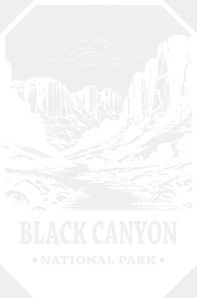 Black Canyon National Park Design - Parks Dtf Transfers Adult Unisex S & M (10’) / White