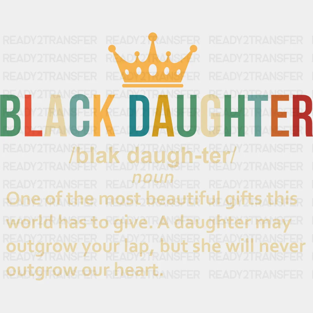 Black Daughter Blm Dtf Transfer