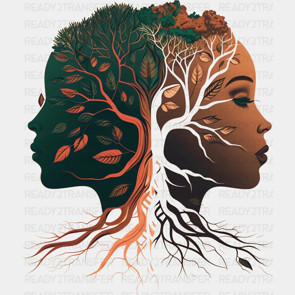 Black Woman Tree Blm Dtf Transfer