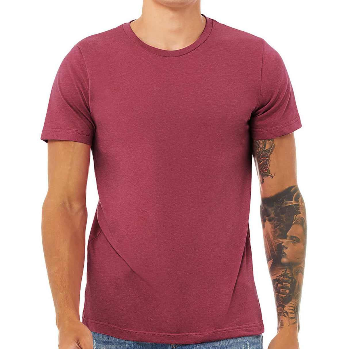 Blank HEATHER T-shirt / Unisex Adult / Bella canvas 3001 - Transfer Kingdom