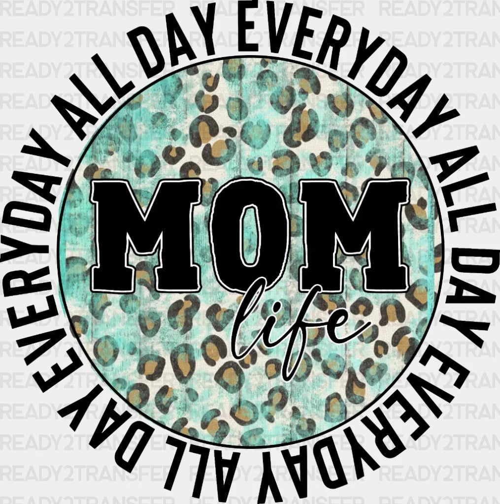 Blue Mom Life Dtf Transfer