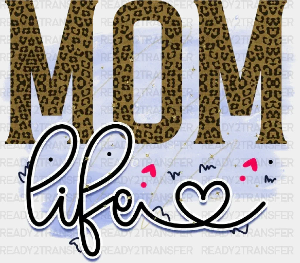Blue Mom Life Dtf Transfer
