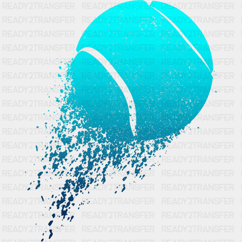 Blue Tennis Ball - Tennis DTF Transfers ready2transfer