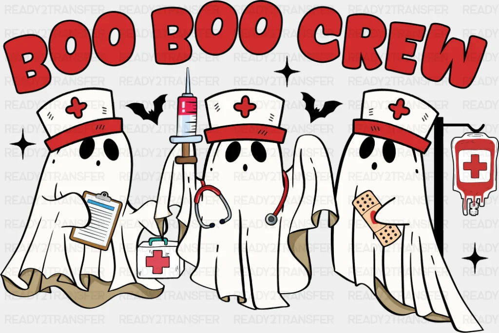 Boo Boo Crew Ghost Nurses - Halloween DTF Transfer
