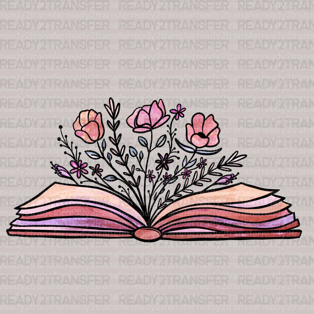 Book Floral DTF Transfer - ready2transfer