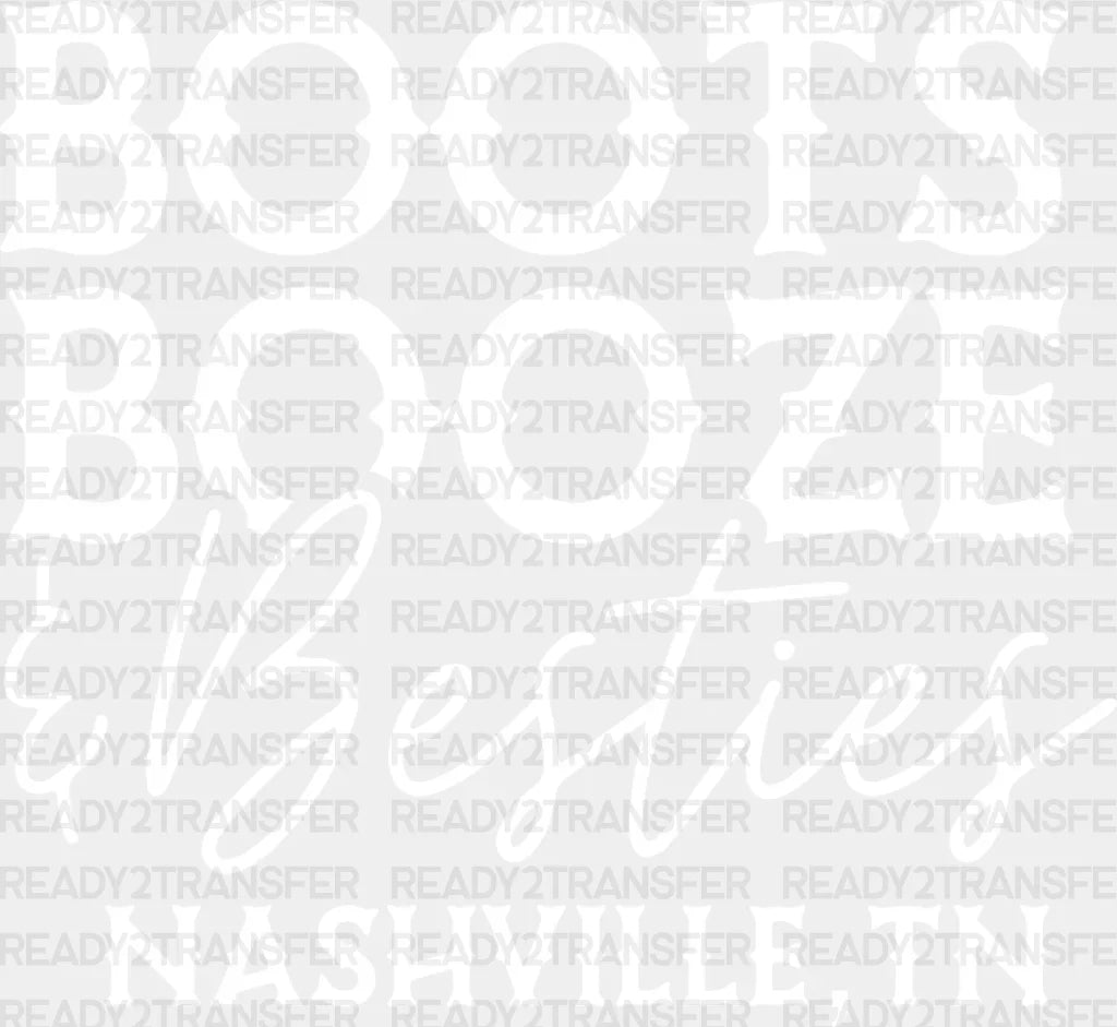 Boots Booze Besties Dtf Transfer