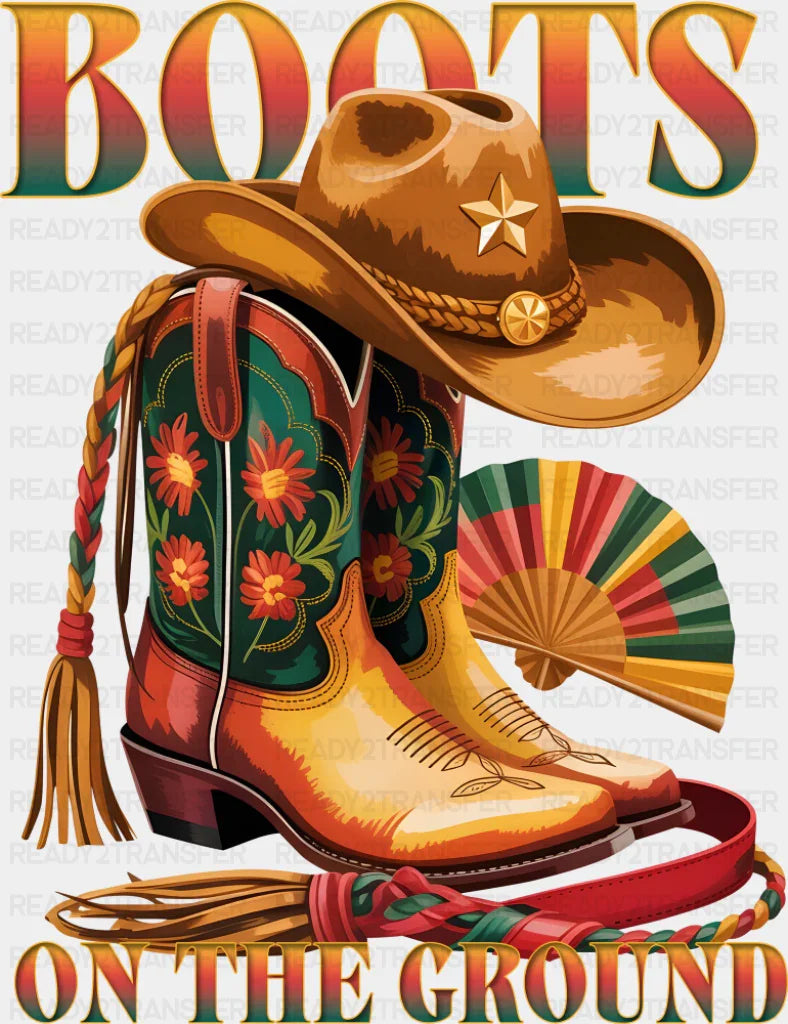 Boots On The Ground - Juneteenth DTF Transfer ready2transfer