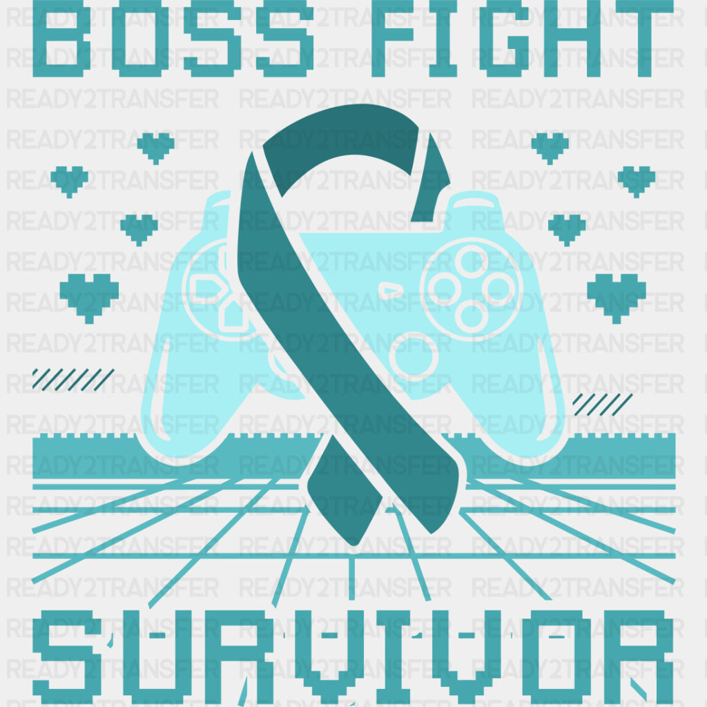 Boss Fight Survivor - Cervical Cancer DTF Transfers