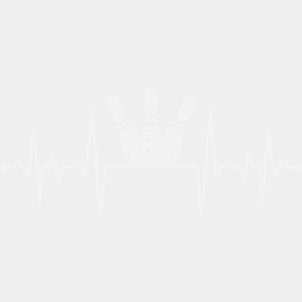 Bowling Pins ECG Line - Bowling DTF Transfers ready2transfer Light Color Design (See Imaging)