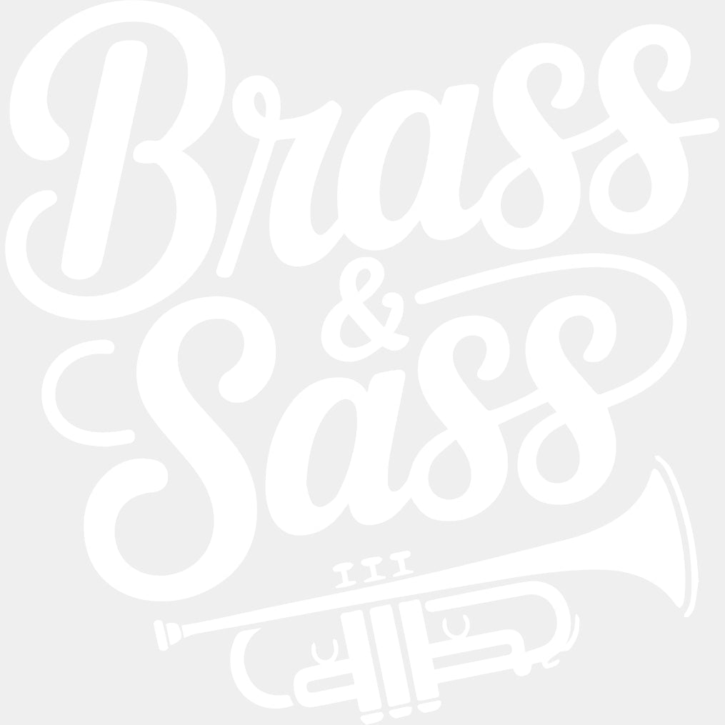 Brass & Sass - Music DTF Transfers ready2transfer Light Color Design (See Imaging)