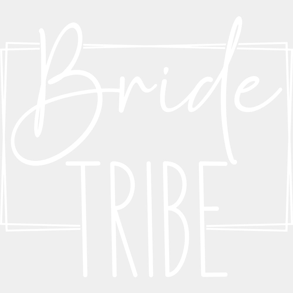 Bride Tribe, Cursive B&W - Wedding Crew DTF Transfers ready2transfer Light Color Design (See Imaging)