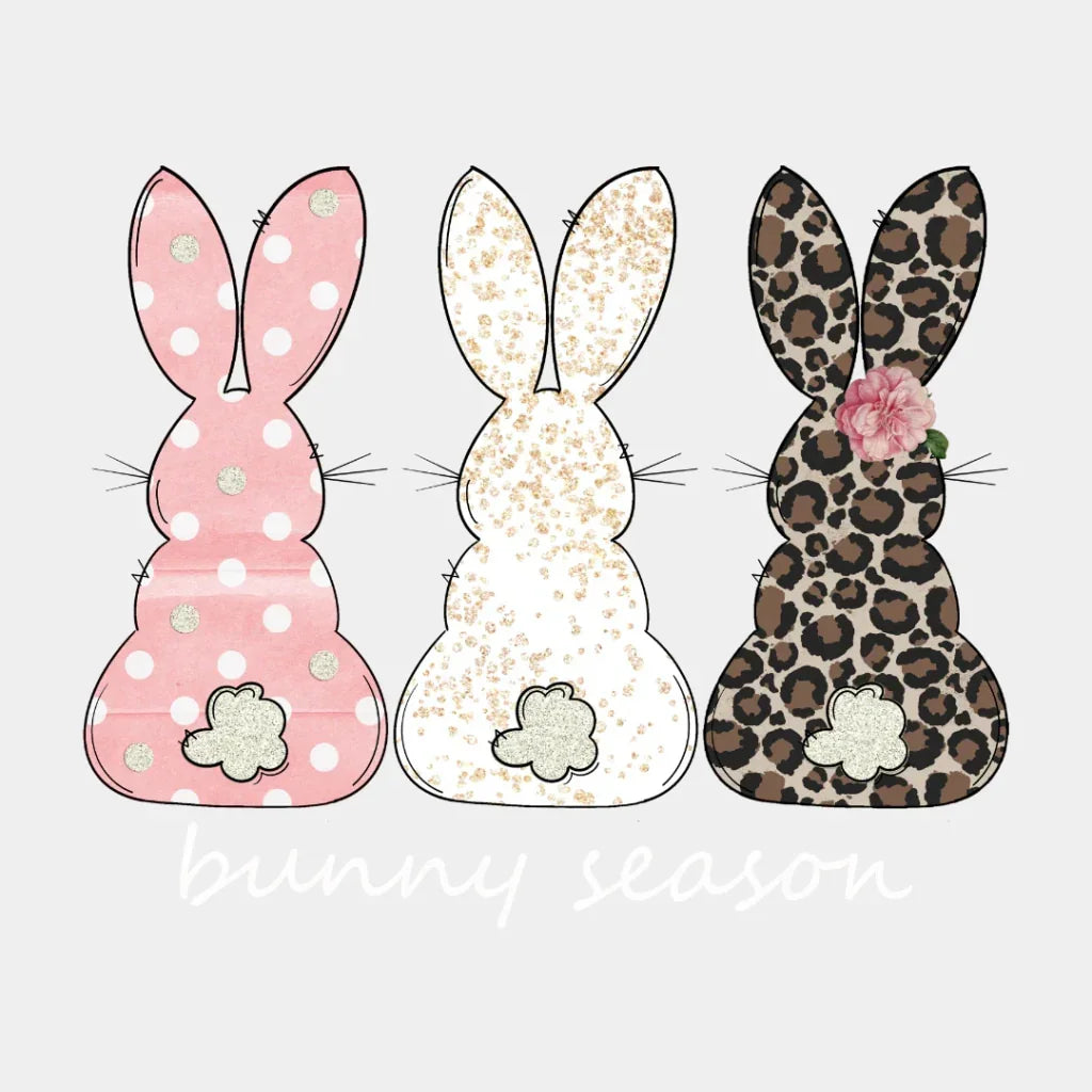 Bunny Season Easter Dtf Heat Transfer Design