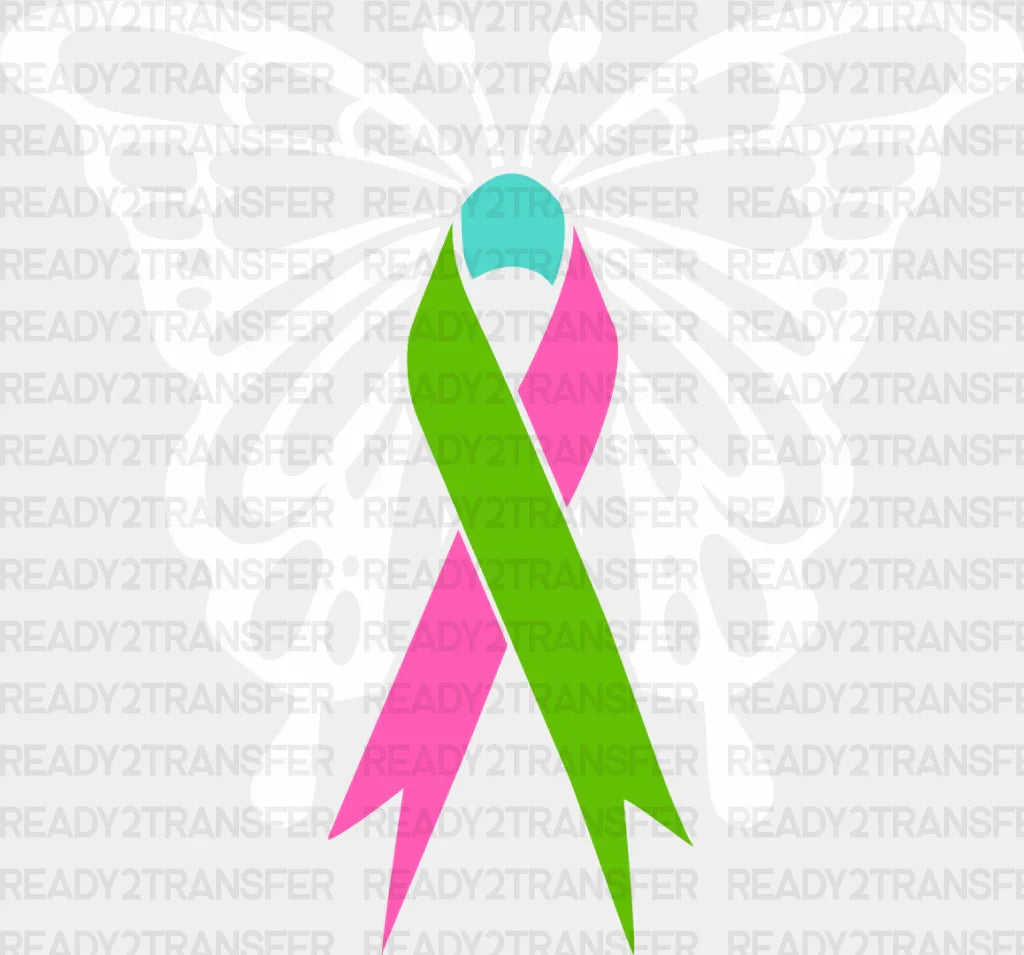 Butterfly Ribbon Design - Metastatic Breast Cancer Dtf Transfer Adult Unisex S & M (10’’) /