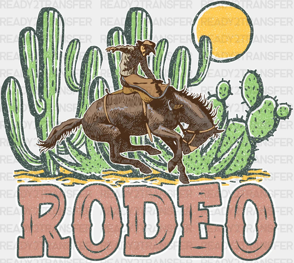 Cactus Rodeo Design - Western Dtf Transfers