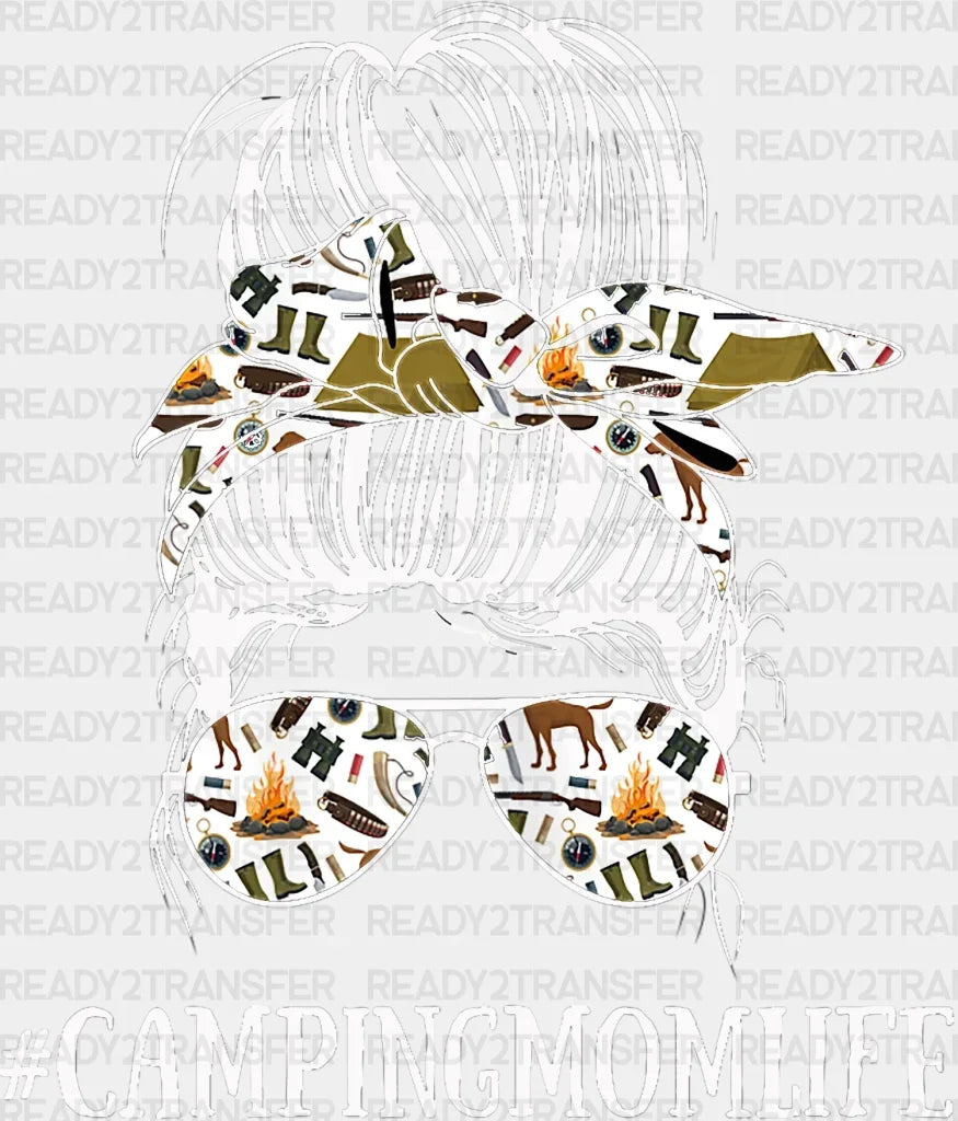 Camping Mom Life Dtf Transfer