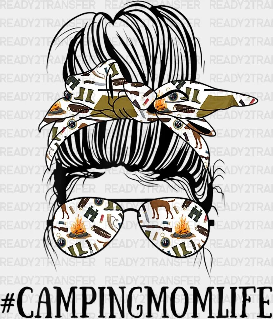 Camping Mom Life Dtf Transfer