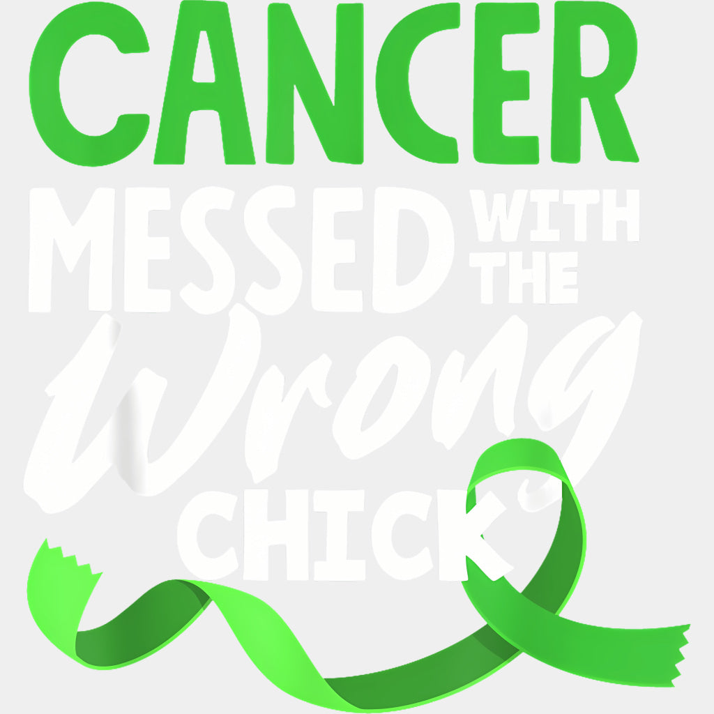 Cancer Messed With The Wrong Chick - Lymphoma DTF Transfers Adult Unisex - S & M (10’’) / Light Color Design (See