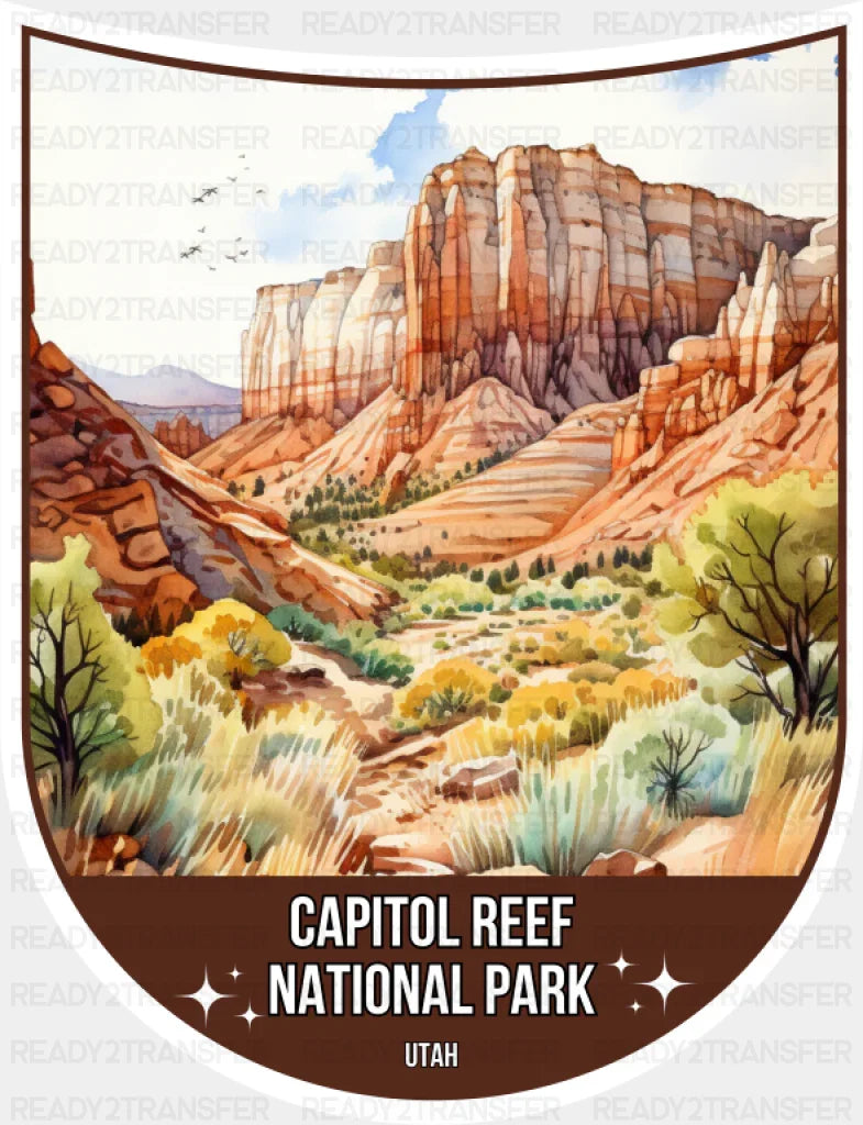 Capitol Reef National Park Utah - National Parks DTF Transfer ready2transfer