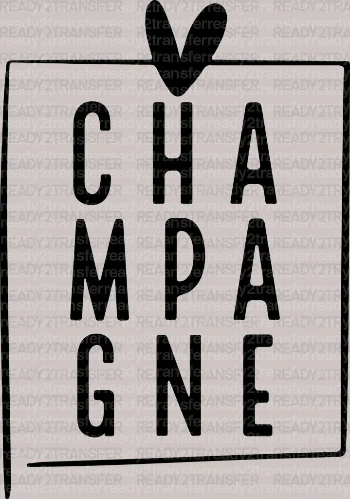 CHAMPAGNE DTF Transfer ready2transfer