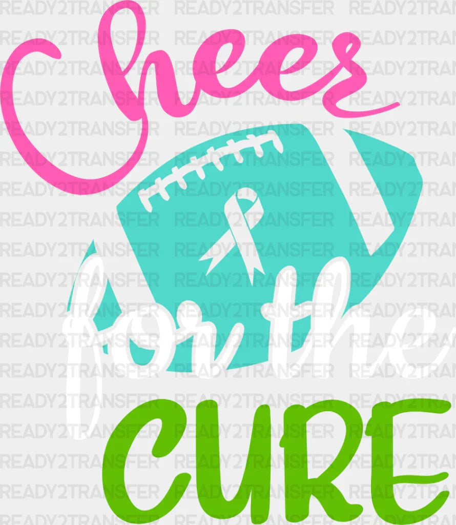 Cheer For The Cure - Metastatic Breast Cancer Dtf Transfer Adult Unisex S & M (10’’) / Light