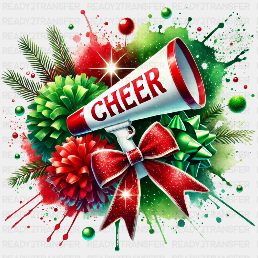 Cheer Green & Red - Cheerleading DTF Transfers ready2transfer