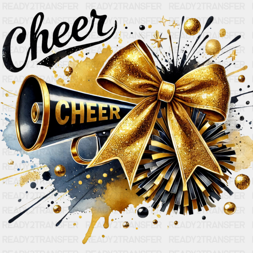 Cheer Sparkling Gold - Cheerleading DTF Transfers ready2transfer