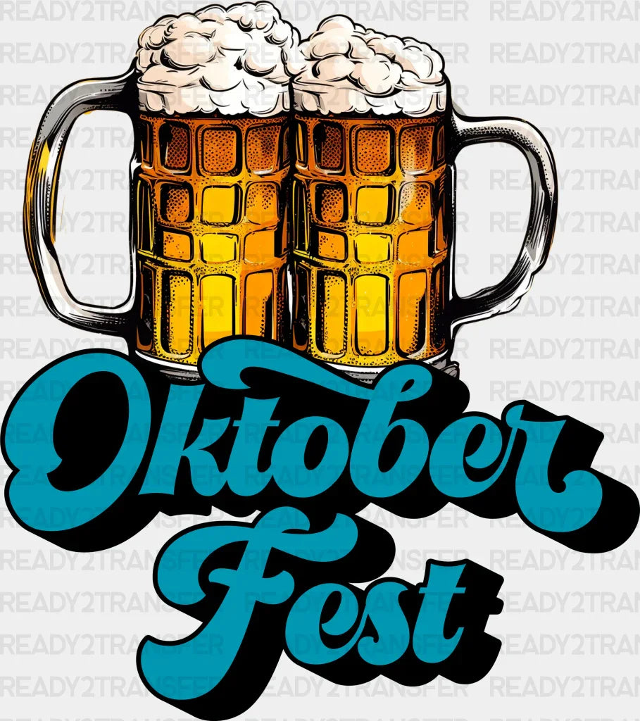 Cheers Oktoberfest Design Dtf Transfer Adult Unisex - S & M (10’) / Black