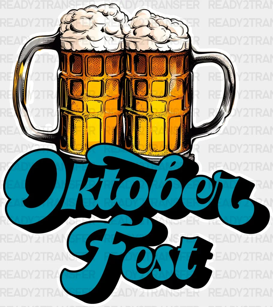 Cheers Oktoberfest Design Dtf Transfer Adult Unisex - S & M (10’) / White