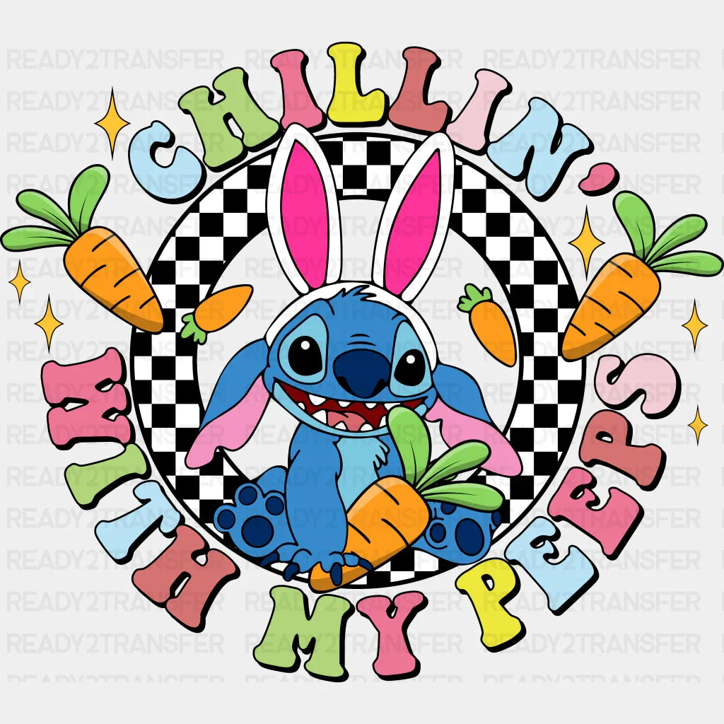 Chillin With My Peeps Easter Design Easter DTF Transfer