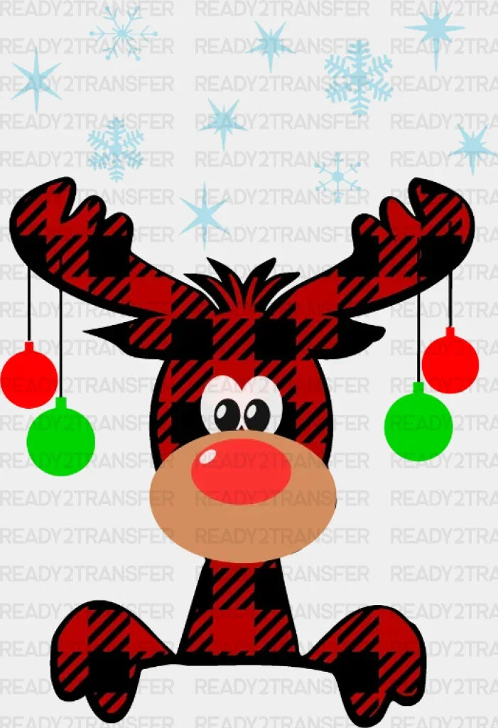 Christmas Deer Chillin Dtf Transfer