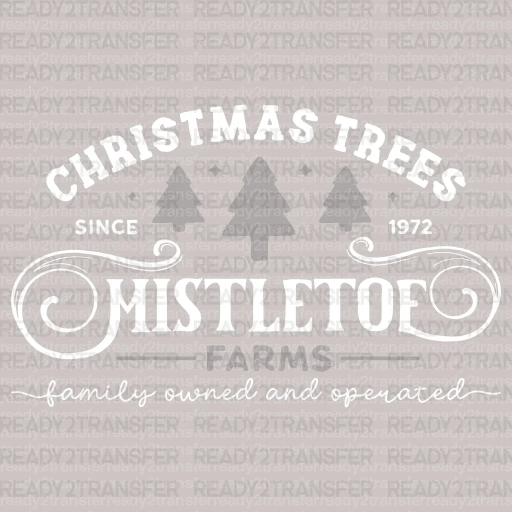 Christmas Trees Mistletof DTF Transfer - ready2transfer