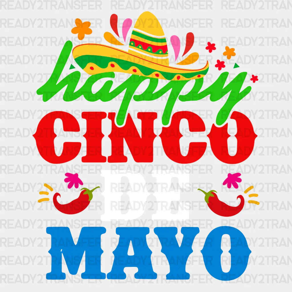 Cinco De Mayo Happy 2 DTF Transfer