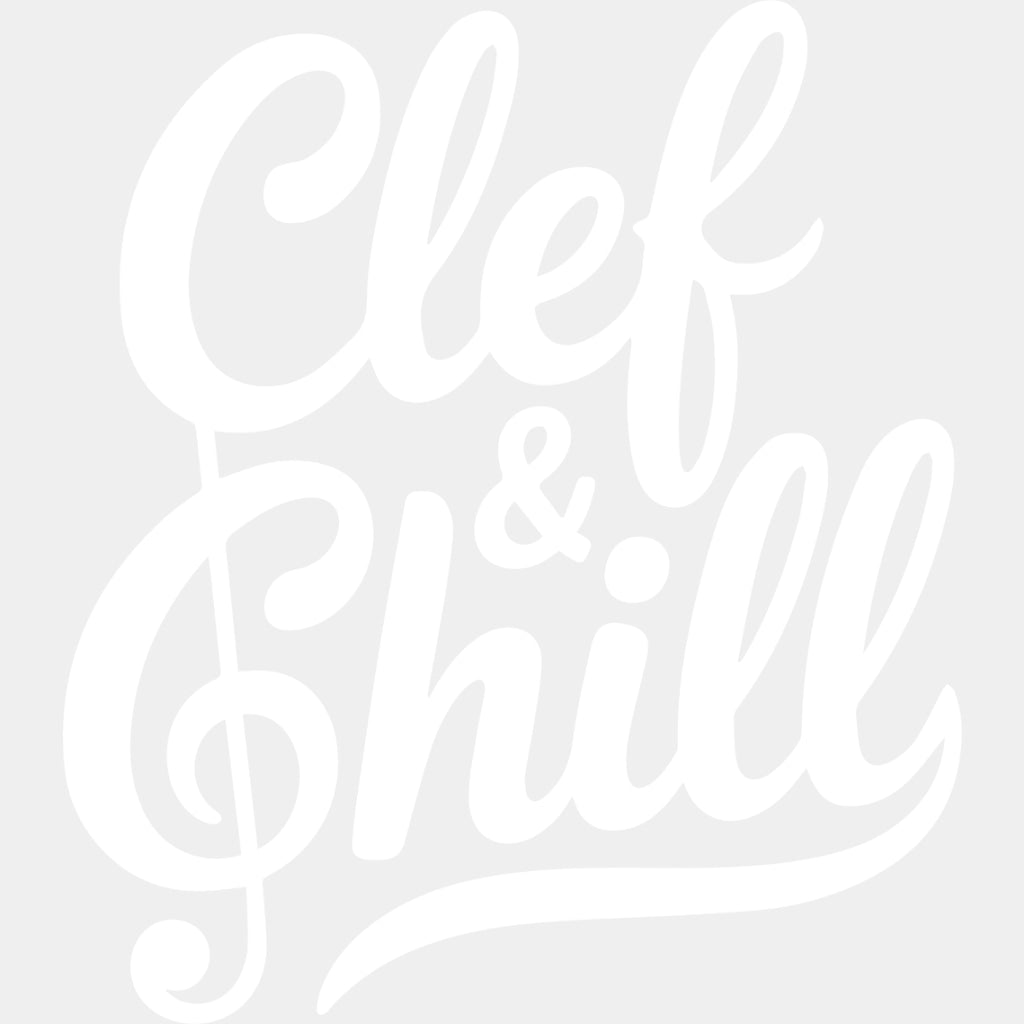 Clef & Chill - Music DTF Transfers ready2transfer Light Color Design (See Imaging)