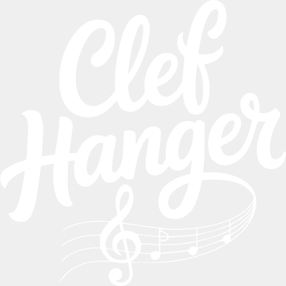 Clef Hanger - Music DTF Transfers ready2transfer Light Color Design (See Imaging)