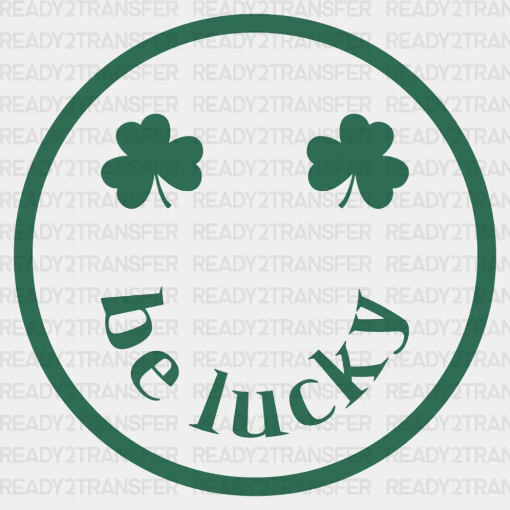 Clover Be Lucky Smiley Dtf Transfer