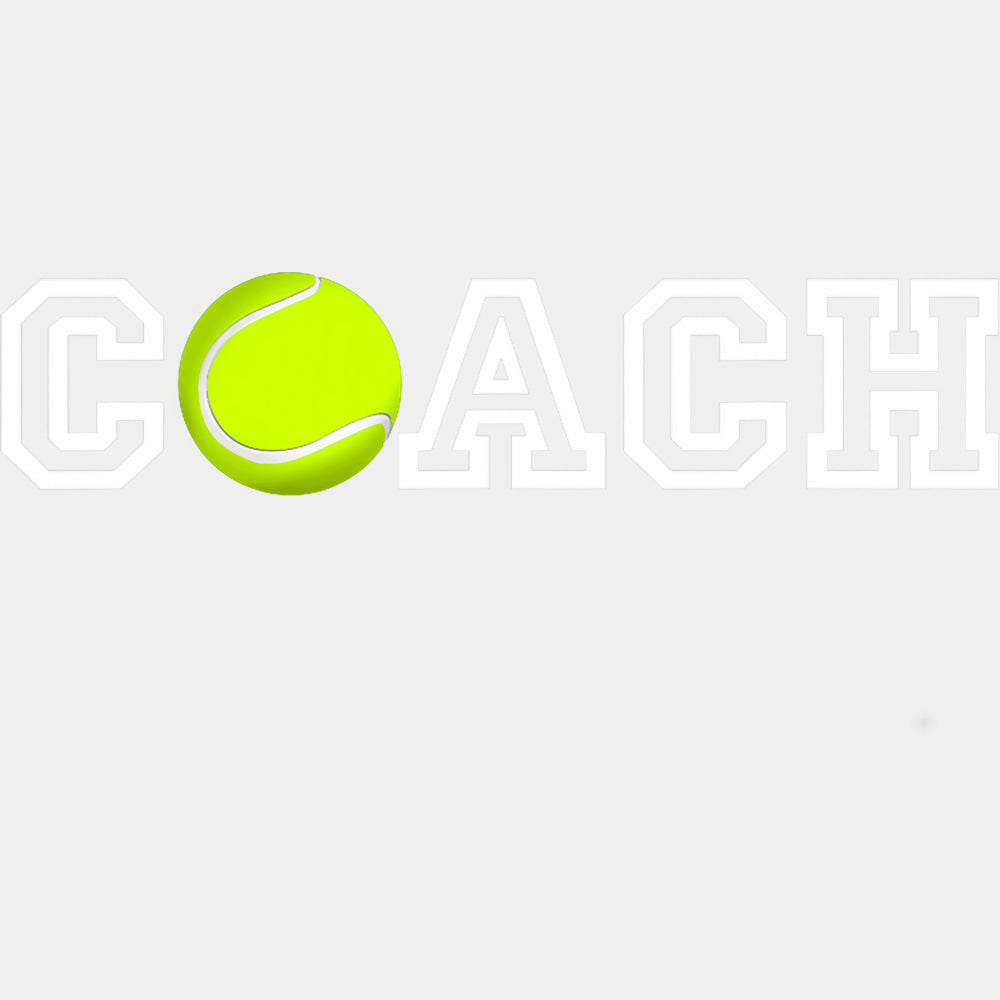 Coach B&W Tennis Ball - Tennis DTF Transfers ready2transfer Light Color Design (See Imaging)