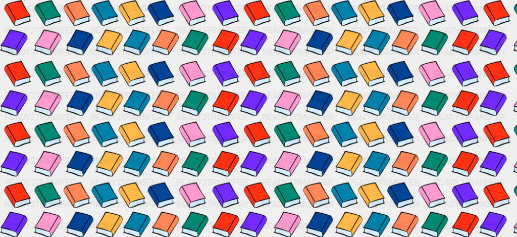 Colorful Books - General Cup Wrap UV Sticker Permanent UV DTF Decal