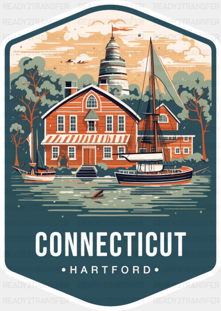 Connecticut Hartford - States & Cities DTF Transfer