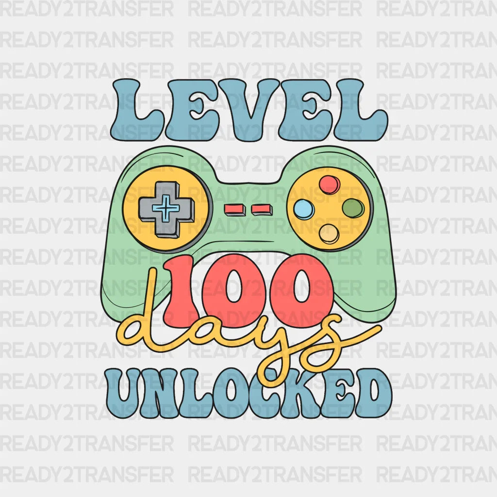 Console Game Level Unlocked Dtf Transfer