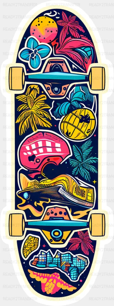 Cool Skate - Minimal UV Sticker Permanent UV DTF Decal