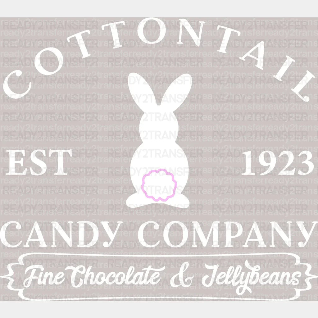 Cottontail Candy Company Easter DTF Heat Transfer, Easter Design - ready2transfer