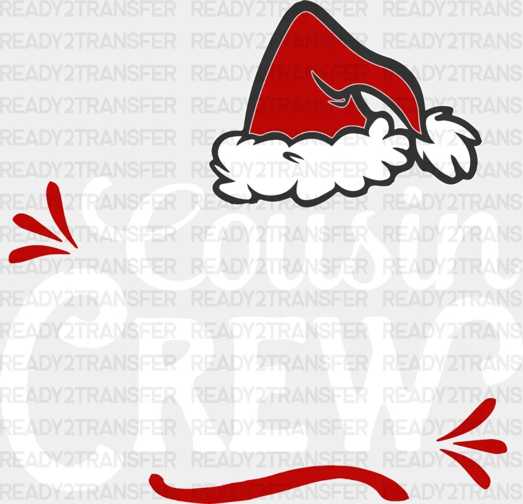 Cousin Crew Claus Hat DTF Transfer ready2transfer