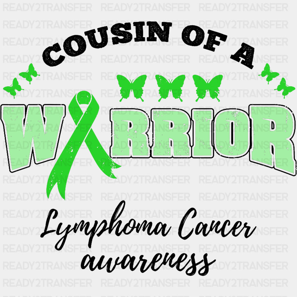 Cousin Of A Warrior Butterflies - Lymphoma DTF Transfers Adult Unisex - S & M (10’’) / Dark Color Design (See Imaging)